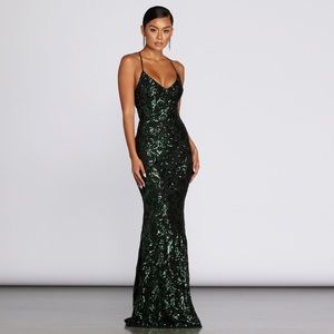 Taisia Windsor Emerald Green Formal Prom Dress
